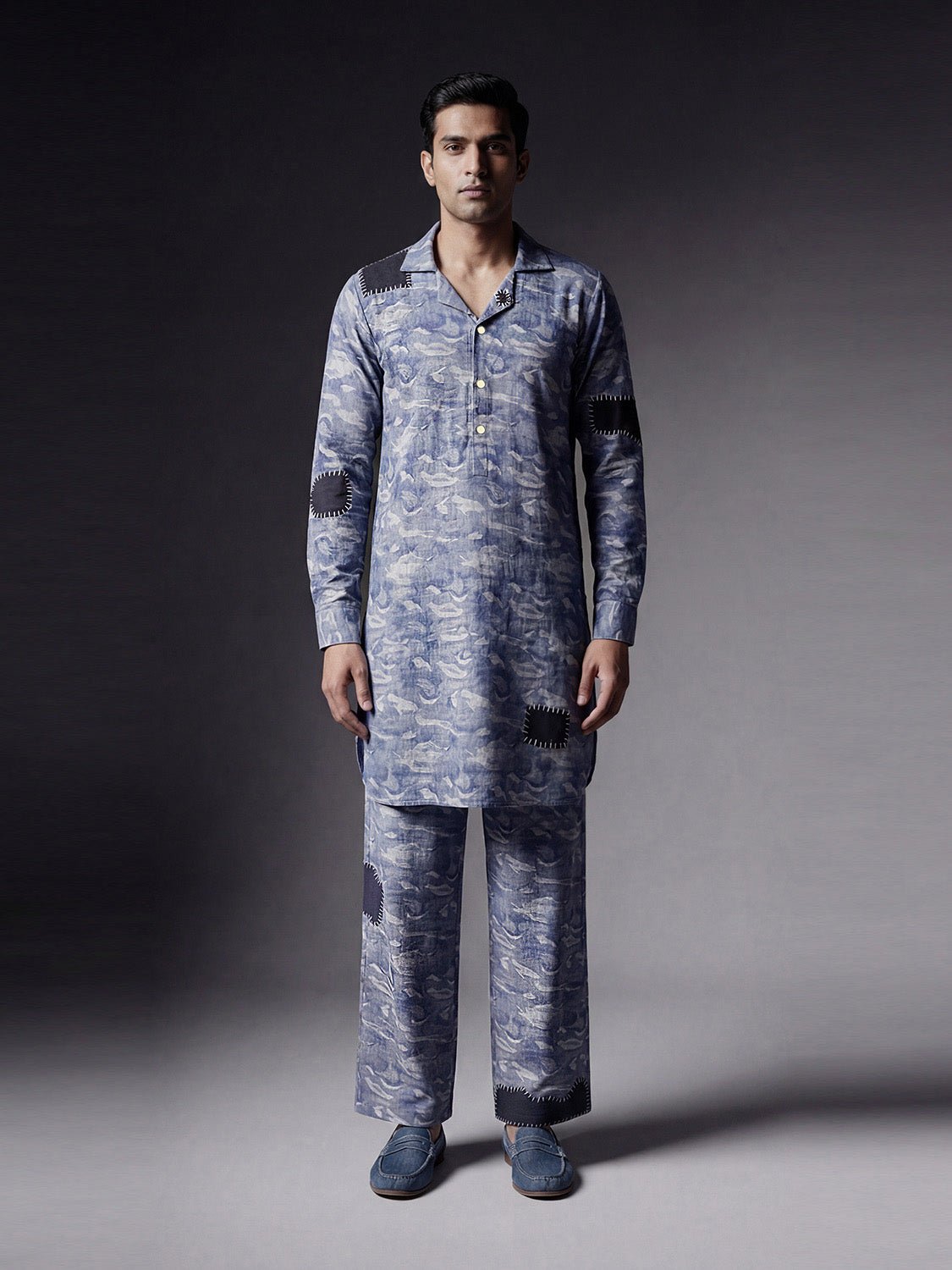 Neelkar camo Kurta Trouser - Number3Clothing