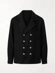 Noir Riviera Double - Breasted Linen Shirt - Number3Clothing