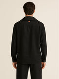 Noir Riviera Double - Breasted Linen Shirt - Number3Clothing