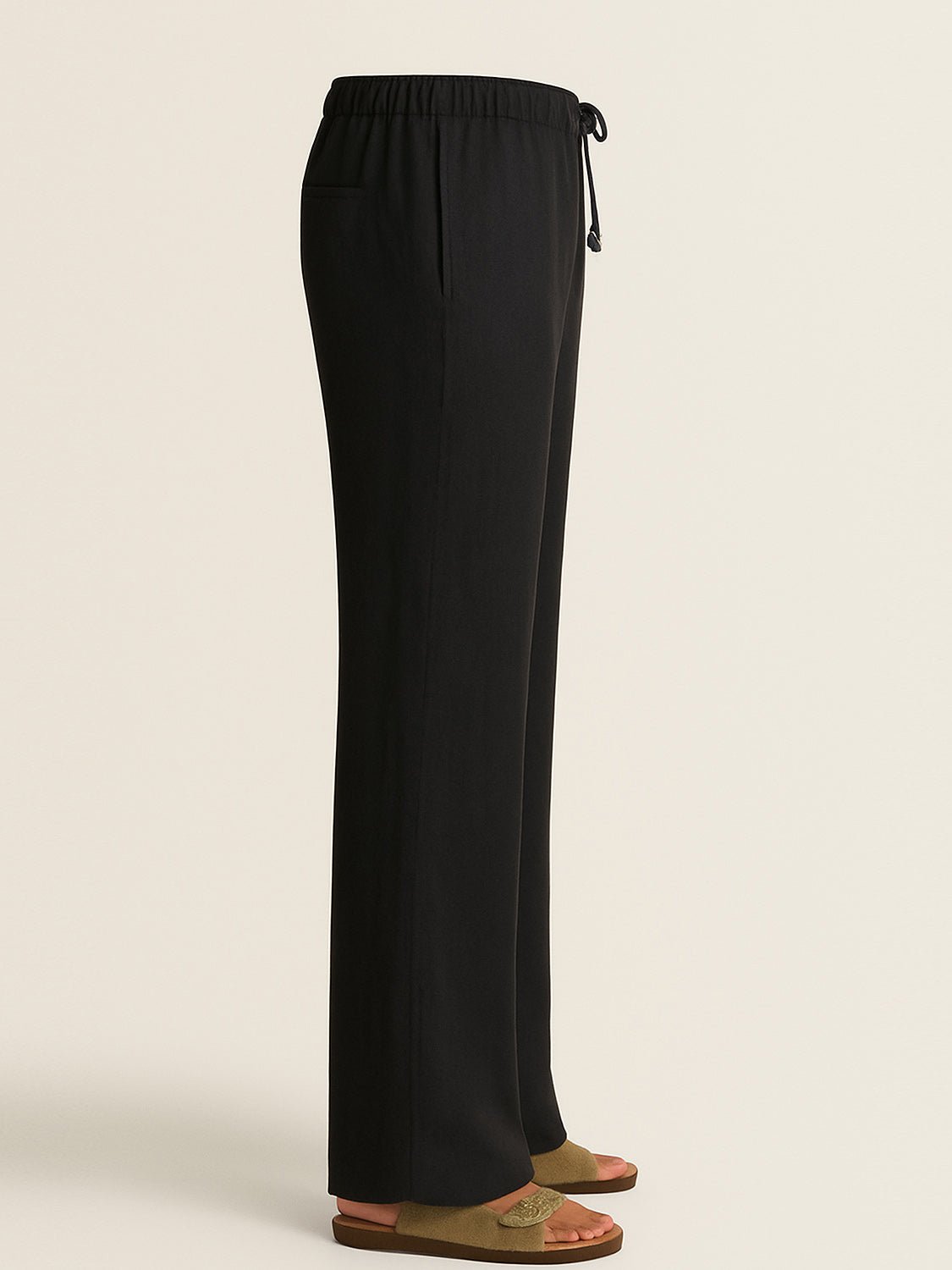 Noir Riviera Linen Trouser - Number3Clothing