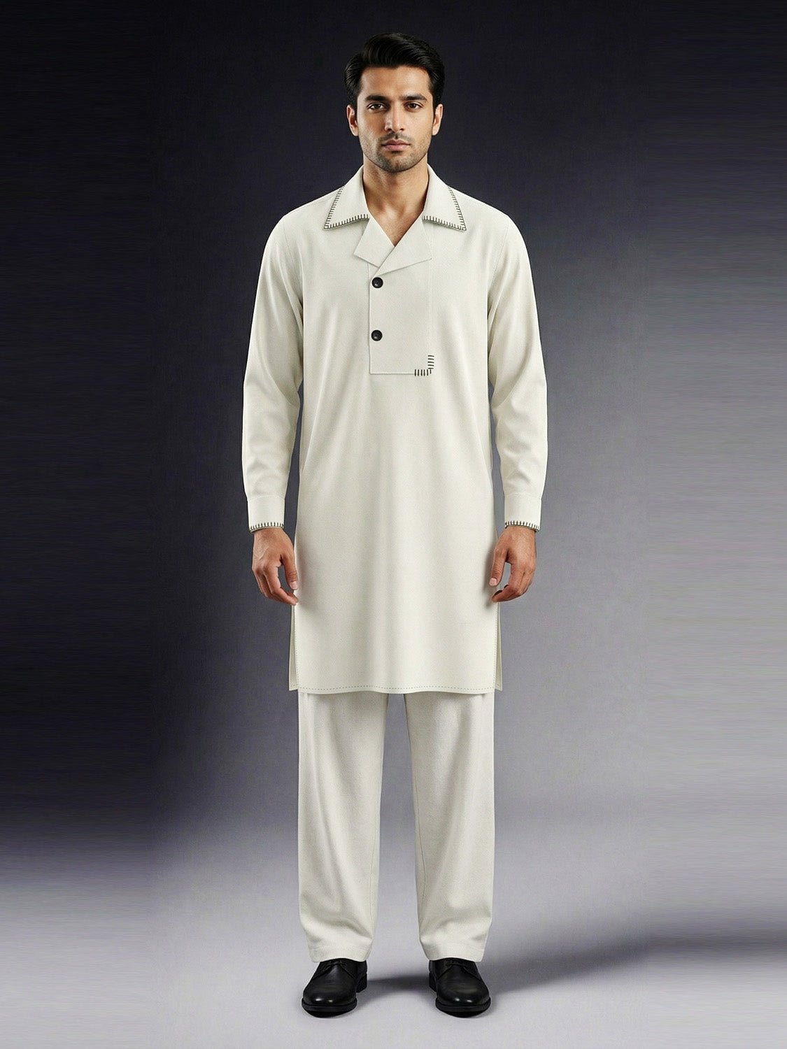 Nukta Dove 2.0 Kurta Trouser - Number3Clothing