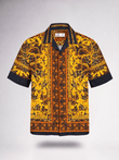 Regelia Printed Cuban Collar Shirt Front View for Men