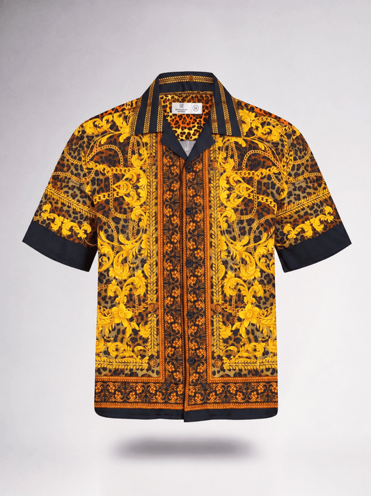 Regelia Printed Cuban Collar Shirt - Number3Clothing
