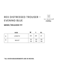 Rex Distressed Trouser - Evening Blue - Number3Clothing