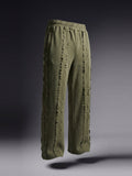 Rex Distressed Trouser - Green Olive - Number3Clothing