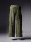 Rex Distressed Trouser - Green Olive - Number3Clothing