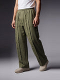 Rex Distressed Trouser - Green Olive - Number3Clothing