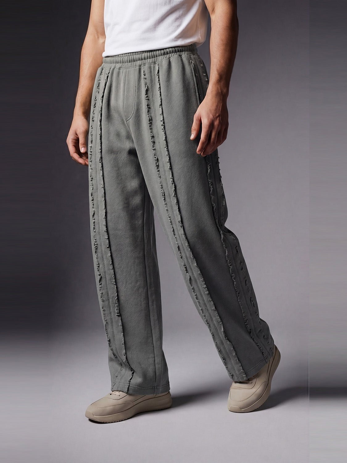 Rex Distressed Trouser - Ultimate Gray - Number3Clothing