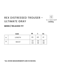 Rex Distressed Trouser - Ultimate Gray - Number3Clothing