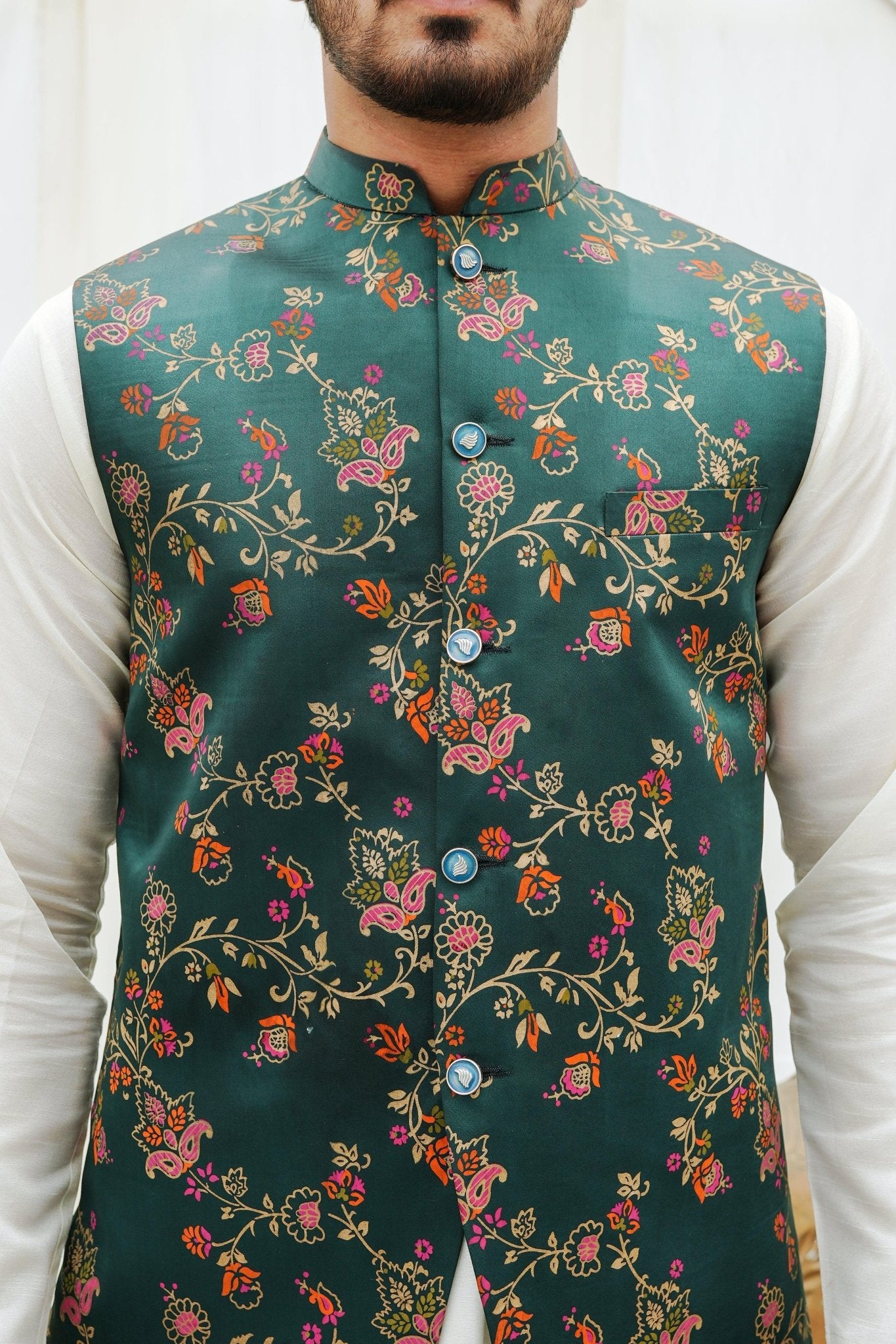 Sabz Baagh Waistcoat - Number3Clothing