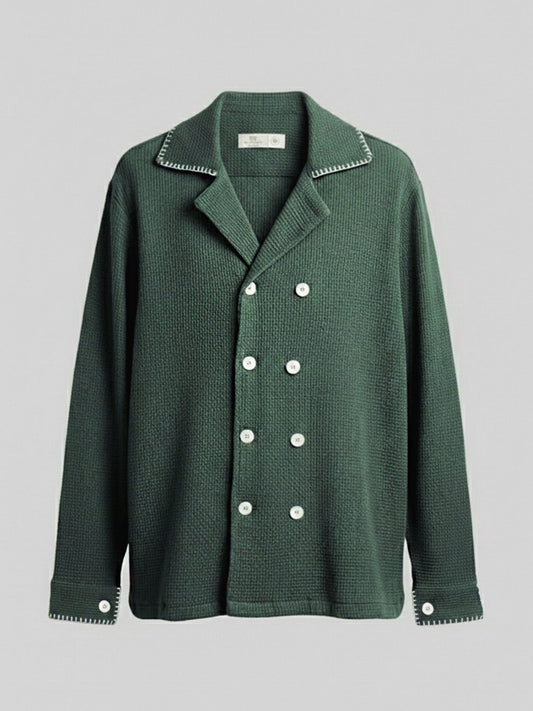 Sage Waffle Textured Shirt - Number3Clothing