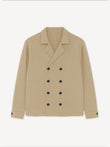 Sahara Stone Double - Breasted Linen Shirt - Number3Clothing