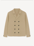 Sahara Stone Double - Breasted Linen Shirt - Number3Clothing