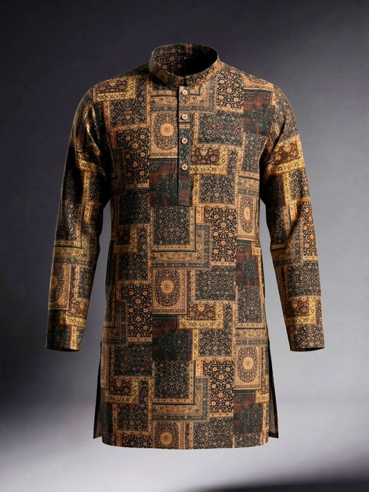 Shab - E - Zar Kurta - Number3Clothing