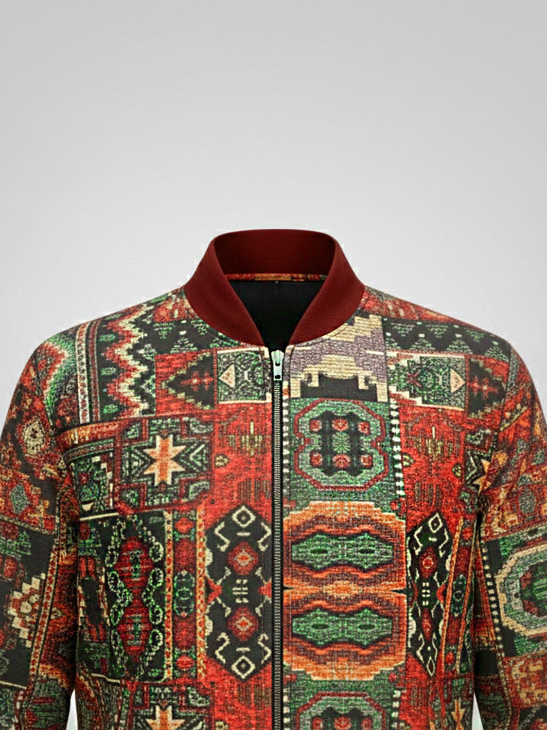 Tapestry Print Bomber Jacket - Number3Clothing
