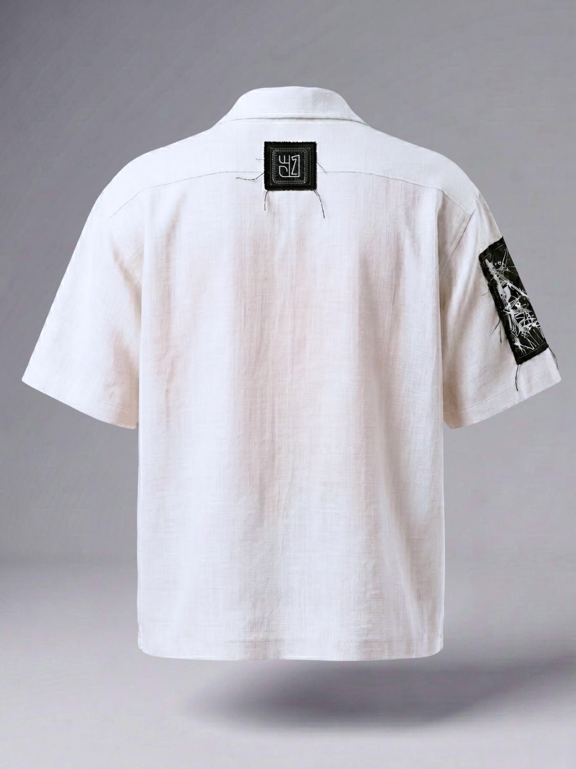 White Checkmate Cuban Shirt - Number3Clothing