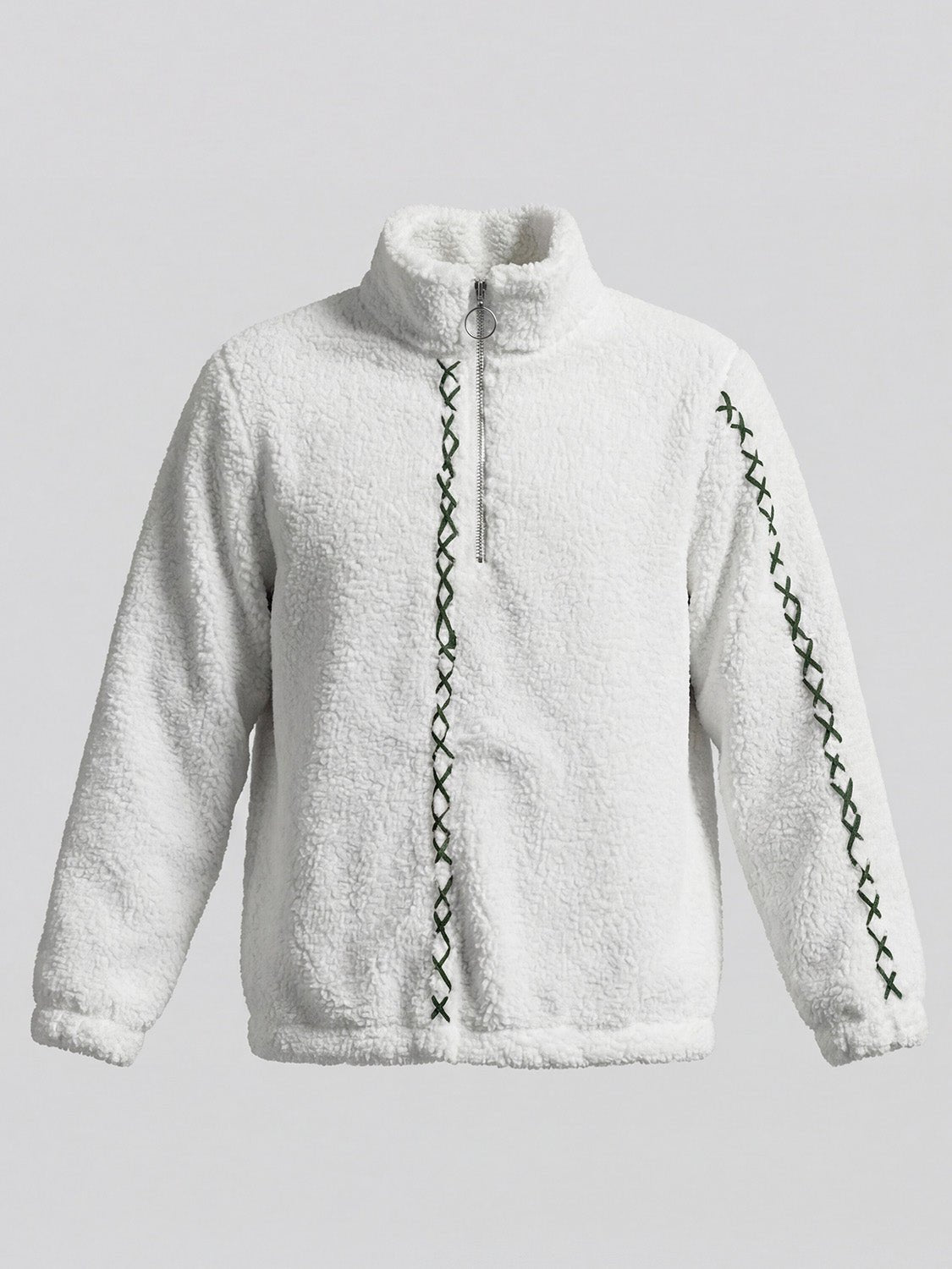 White Teddy Jacket - Number3Clothing