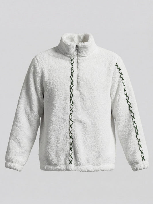 White Teddy Jacket - Number3Clothing