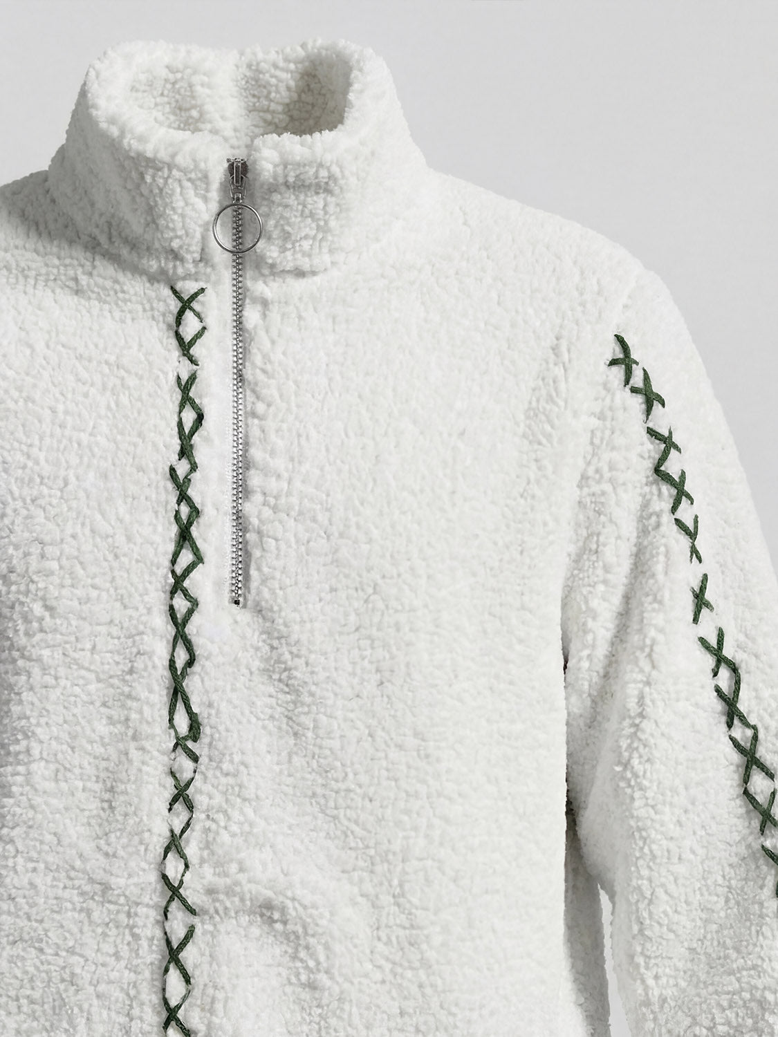 White Teddy Jacket - Number3Clothing