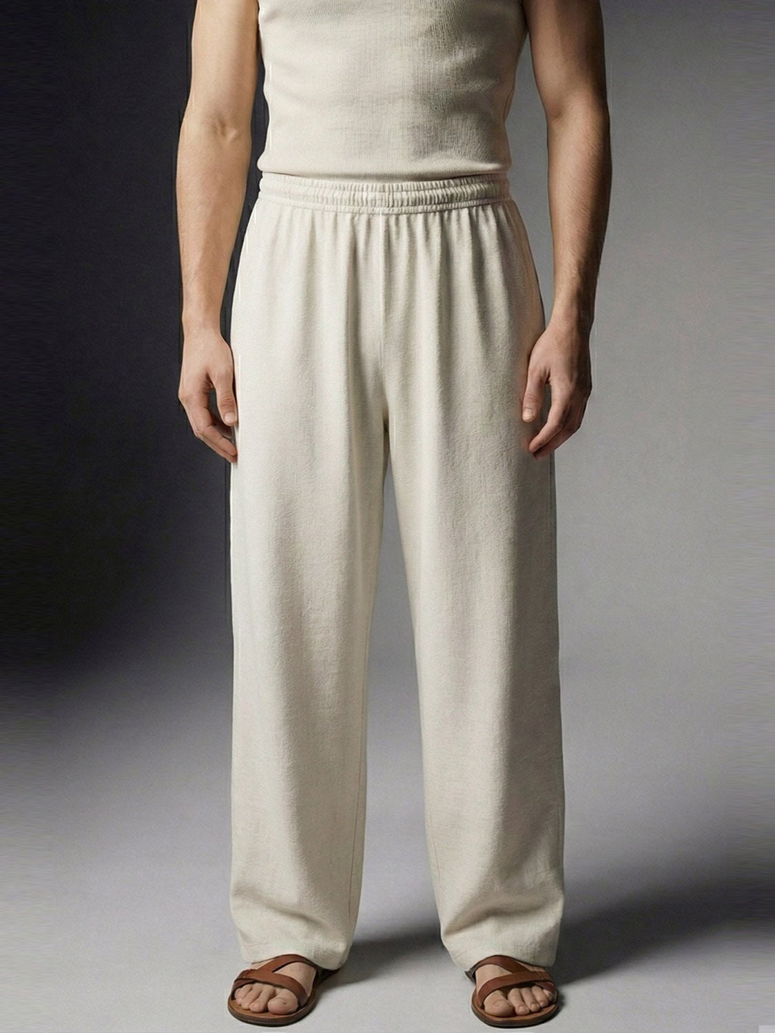Wide Leg Trouser - White - Number3Clothing