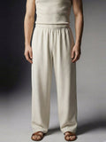 Wide Leg Trouser - White - Number3Clothing