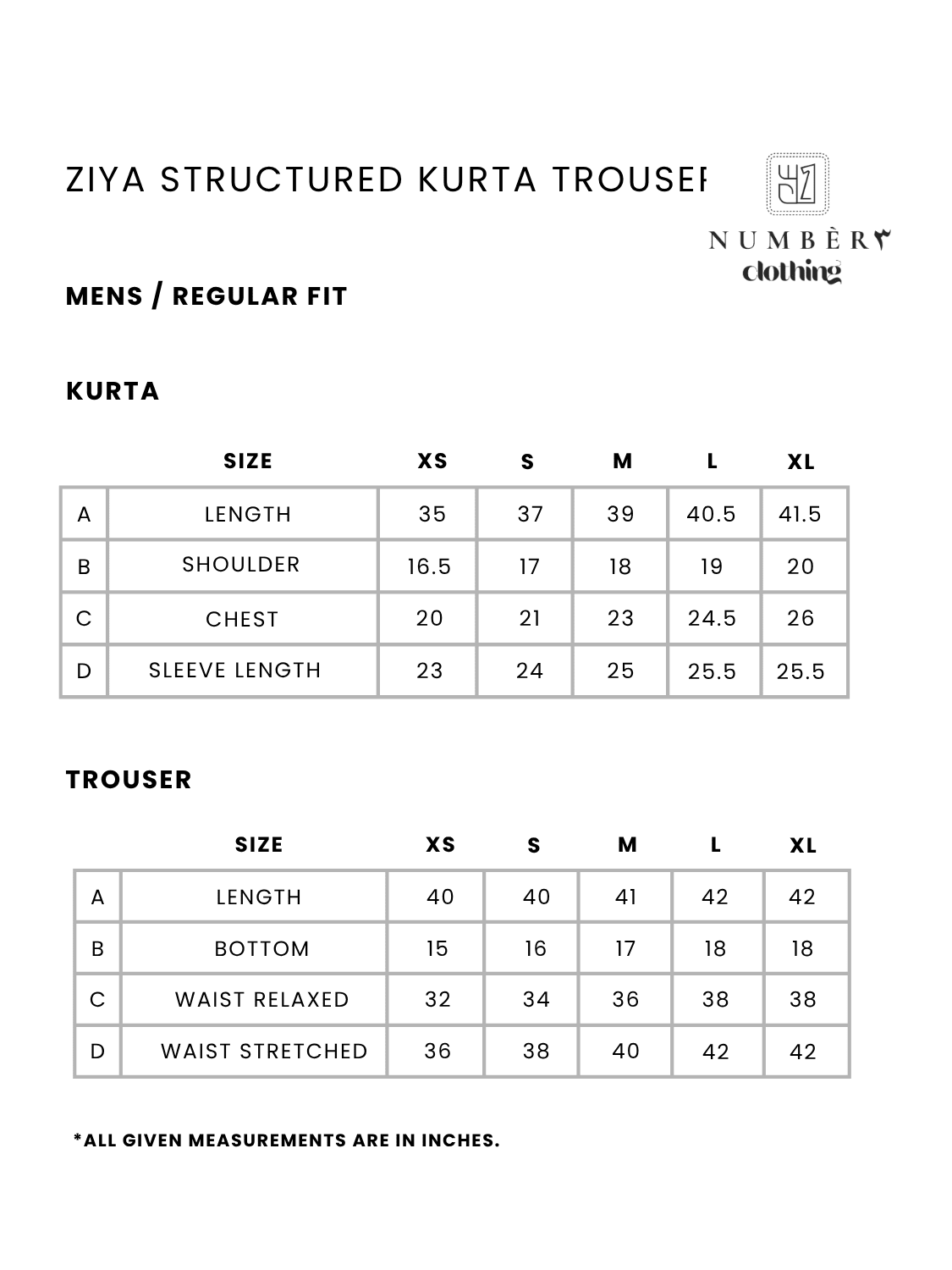 Ziya Structured Kurta Trouser - Number3Clothing