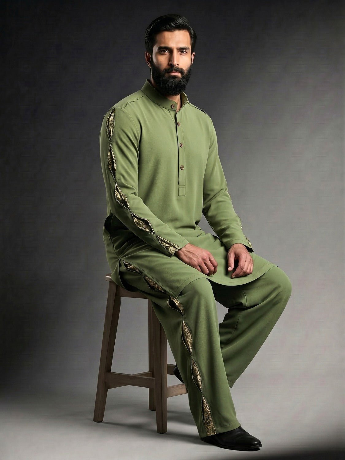 Ziya Structured Kurta Trouser - Number3Clothing