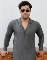 Charcoal Gray Kurta Pajama 3