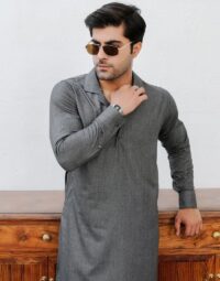 Charcoal Gray Kurta Pajama 4