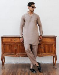 Khaki Brown Kurta Pajama 1