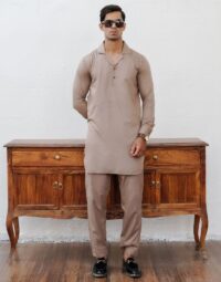 Khaki Brown Kurta Pajama 5